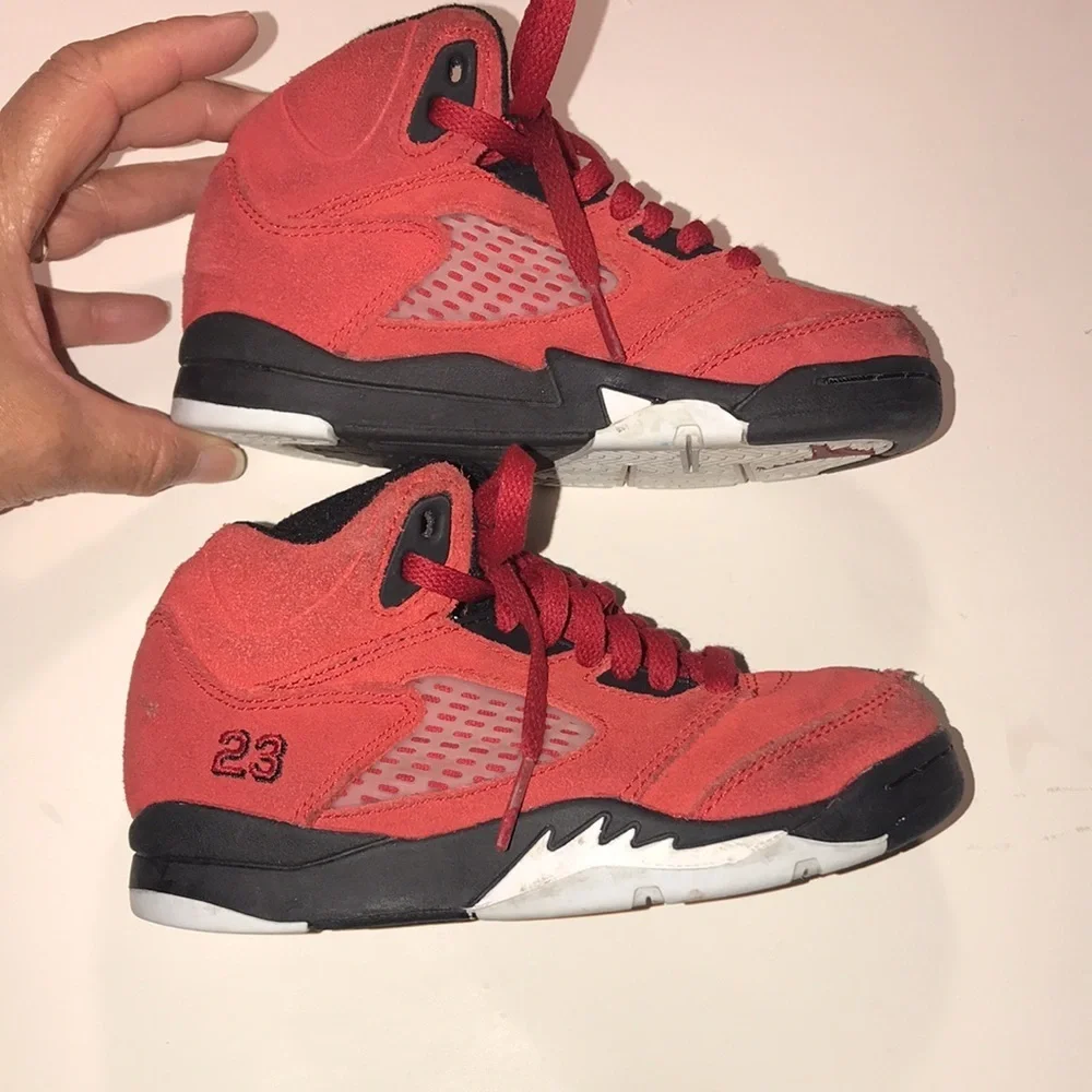 Boy’s Jordan 5 Retro Suede Sneakers
